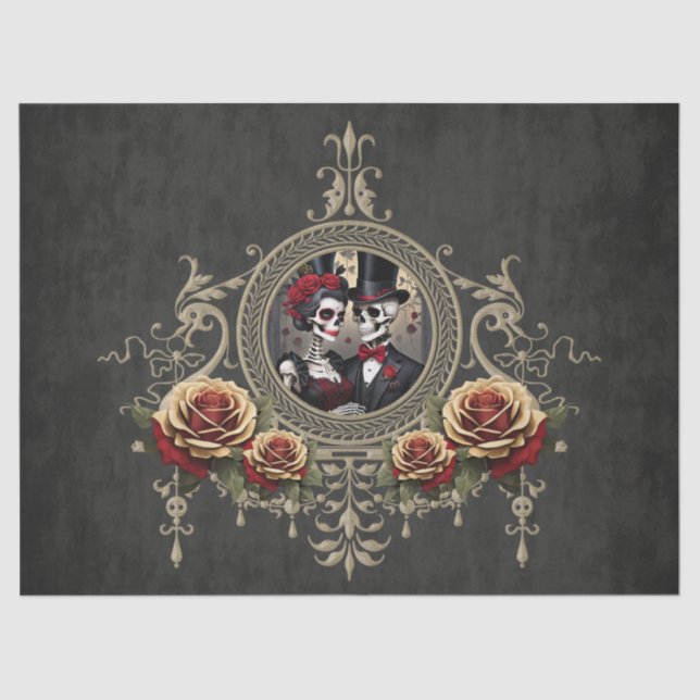 Ewige Liebe im Dunkeln. Seidenpapier (Vorderseite)