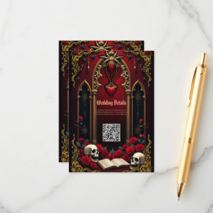 Ewige Liebe im Schatten der Dunkelheit Begleitkarte