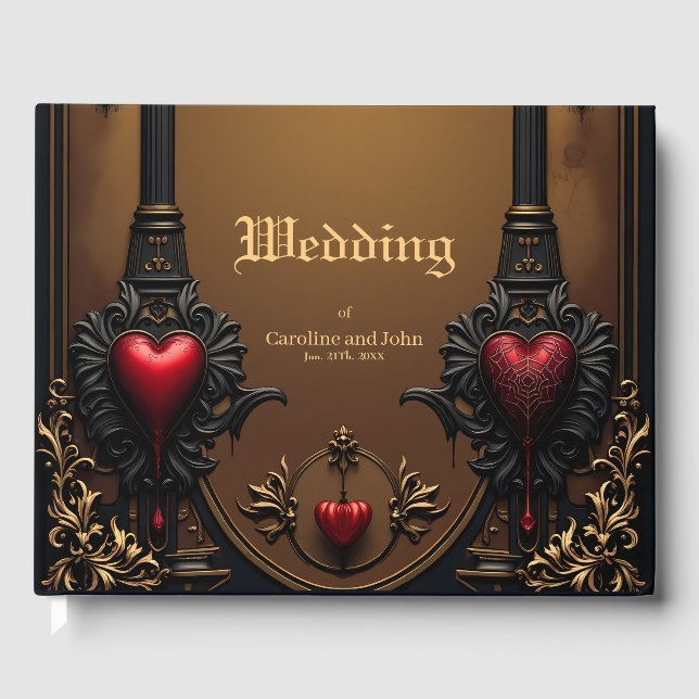 Ewige Liebe im Schatten der gotischen Finsternis. Gästebuch (Vorderseite)