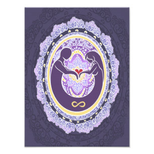 Ewige Liebe Mandala Fotodruck