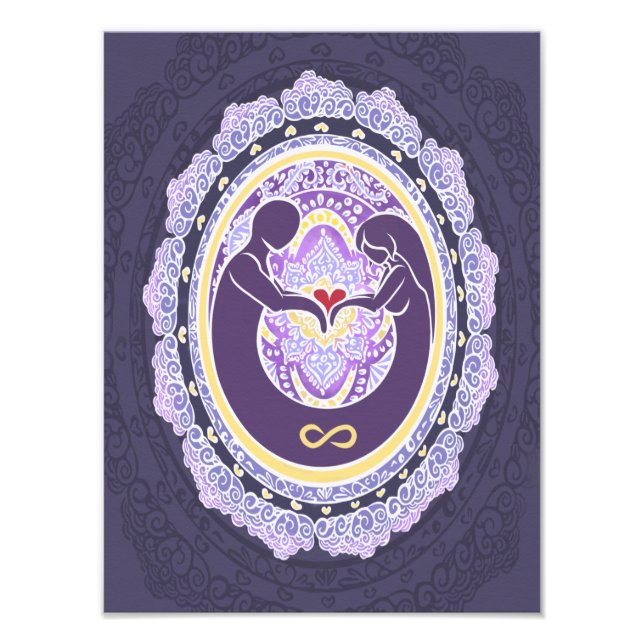 Ewige Liebe Mandala Fotodruck (Vorne)