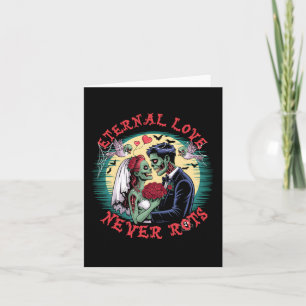 Ewige Liebe nie Rots Zombie Wedding Romance Hal Karte