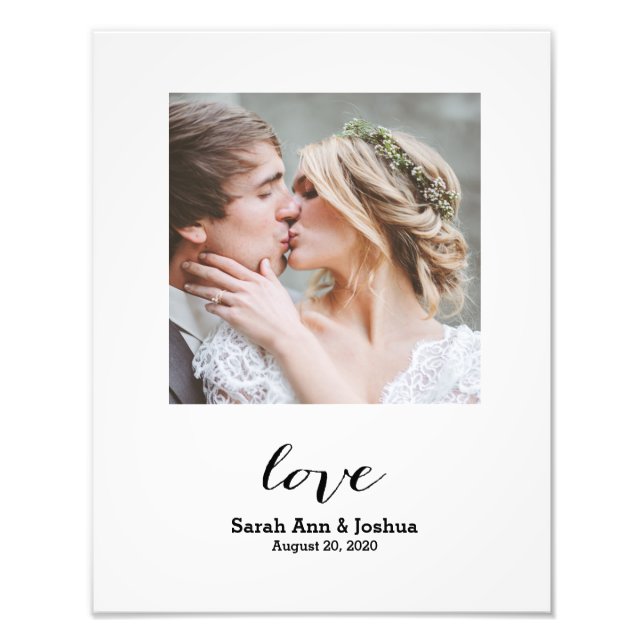 Ewige Liebe | Personalisiertes Hochzeitsstift Foto (Vorne)