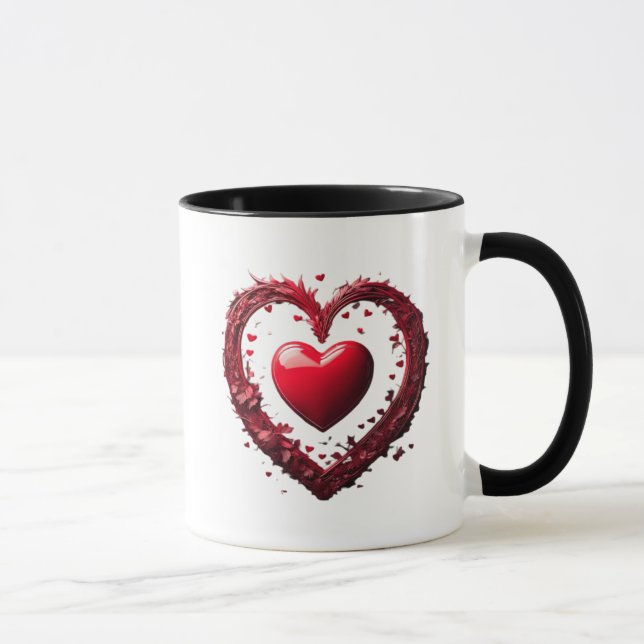 Ewige Liebe, Symbol der Leidenschaft und Zärtlichk Tasse (Rechts)