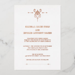 Ewige Liebe Twilight Bella und Edward Hochzeit Folieneinladung