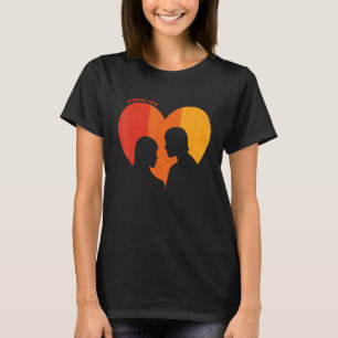 Ewige Liebe Zusammenpassende Paare Retro Vintage V T-Shirt