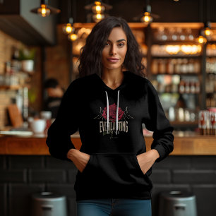 Ewige Liebesrose Vintage Romantische Blüten Hoodie