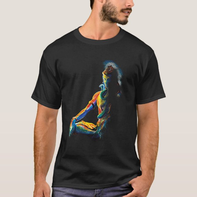 Ewige Meditation Lord Shiva T-Shirt (Vorderseite)