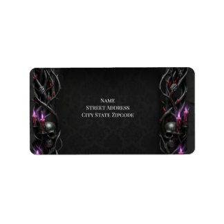 Ewige Nacht Gothic Vampir Hochzeit Dark Romance Adressaufkleber