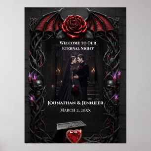 Ewige Nacht Gothic Vampir Hochzeit Dark Romance Poster