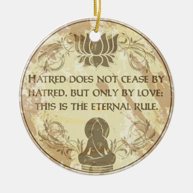 Ewige Regel Buddhas Keramikornament (Vorne)