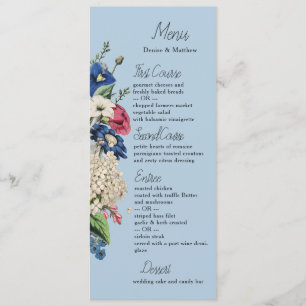Ewige Sammlung in Omphalodes Blue Menükarte