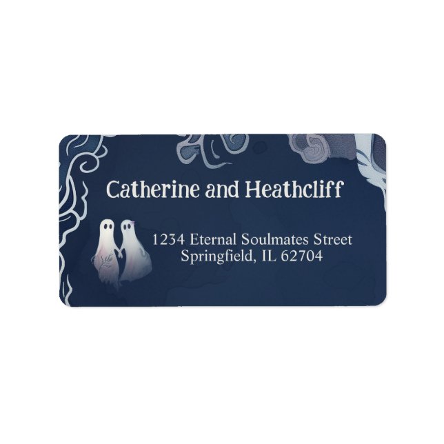 Ewige Seeleute Hochzeit Adressaufkleber (Vorne)