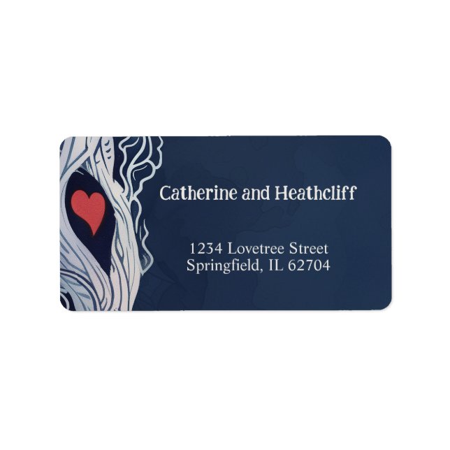 Ewige Seeleute Hochzeit Adressaufkleber (Vorne)