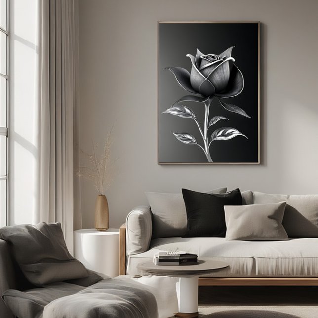 Ewige Silberrose Poster (Von Creator hochgeladen)