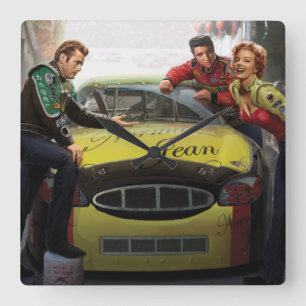 Ewige Speedway Quadratische Wanduhr