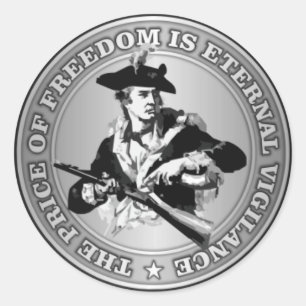 Ewige Vigilance Runder Aufkleber