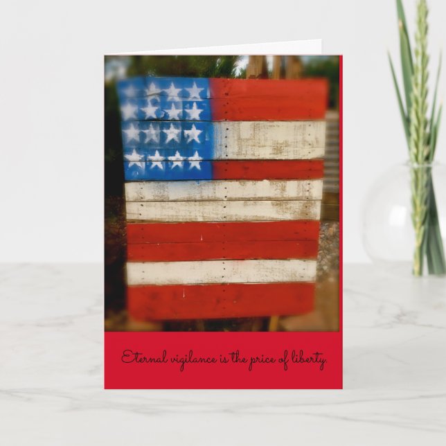 Ewige Wachsamkeit des Veterans Tages Karte (Vorderseite)