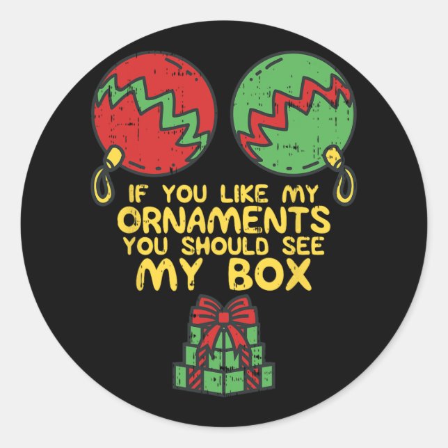 Ewige Weihnachten für Frauen, wenn Sie meinen o Runder Aufkleber (Vorderseite)