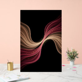 Ewiger Fluss der Liebe — Abstrakte romantische Kun Acrylschild