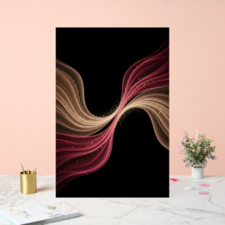Ewiger Fluss der Liebe — Abstrakte romantische Kun Acrylschild