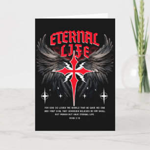 Ewiger Jesus Kreuz Gothic Punk Leben Nu Goth Bibel Karte