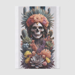 Ewiger Krieger, Indianerskulptur Seidenpapier