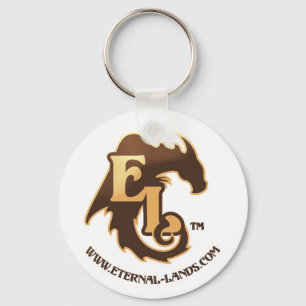 Ewiger Land-Logo-Schlüsselanhänger, Brown Schlüsselanhänger