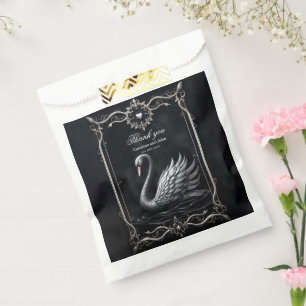 Ewiger Schwan der Liebe, für immer beginnt hier Geschenktütchen