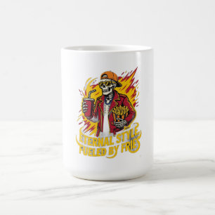 Ewiger Stil, angeheizt durch Pommes Kaffeetasse