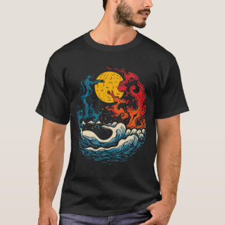 Ewiger Tanz des T - Shirt Feuer und Wasser