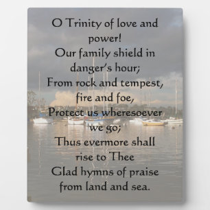 Ewiger Vater stark Gerettet Fotoplatte