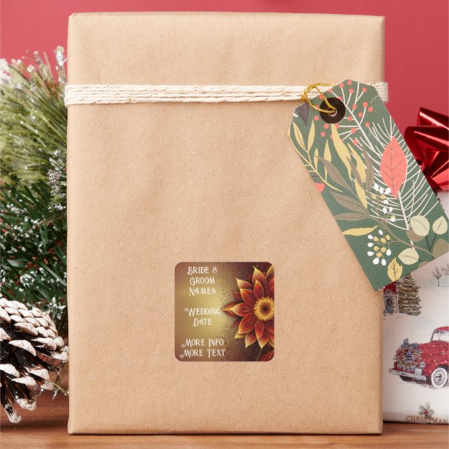 Ewiges Blut: Eine zeitlose Feier der Liebe Quadratischer Aufkleber (Feiertag)