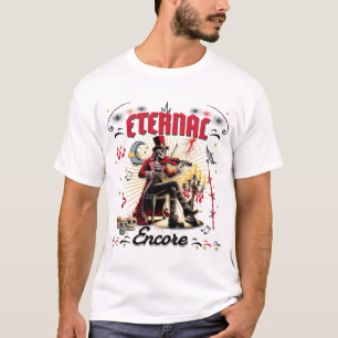 Ewiges Encore Skelett Violine T-Shirt