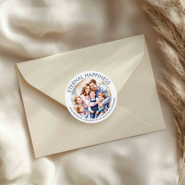 Ewiges Glück für Kinder und Erwachsene Runder Aufkleber (Von Creator hochgeladen)