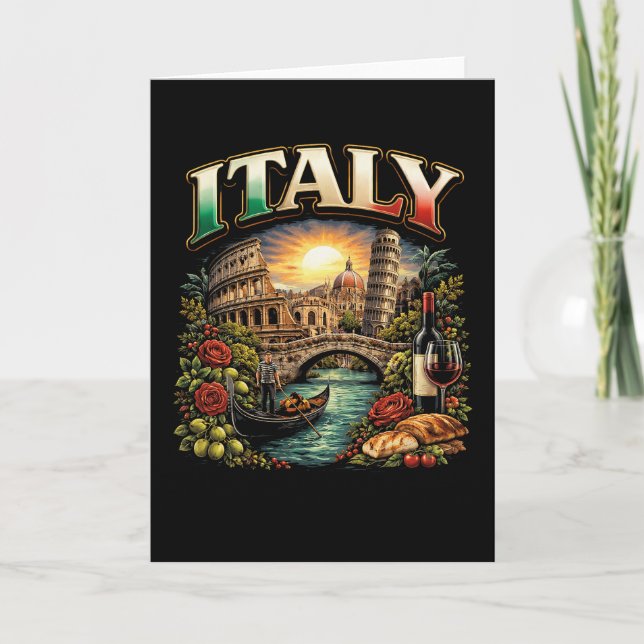 Ewiges Italien Feiertagskarte (Vorderseite)
