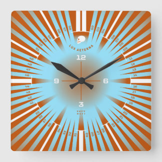 Ewiges Licht Quadratische Wanduhr