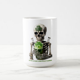 Ewiges Stout-Skelett-Grafik-T-Shirt | Schalkhaft Kaffeetasse