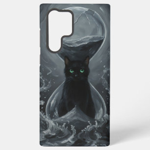 Ewiges Stundenglas: Die schwarze Katze der Zeit Samsung Galaxy Hülle