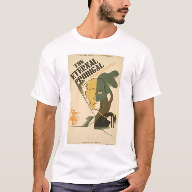 Ewiges verschwenderisches Spiel WPA 1938 T-Shirt (Vorderseite)