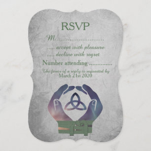 Ewigkeit Handfasting RSVP Rückantwortkarte Einladung