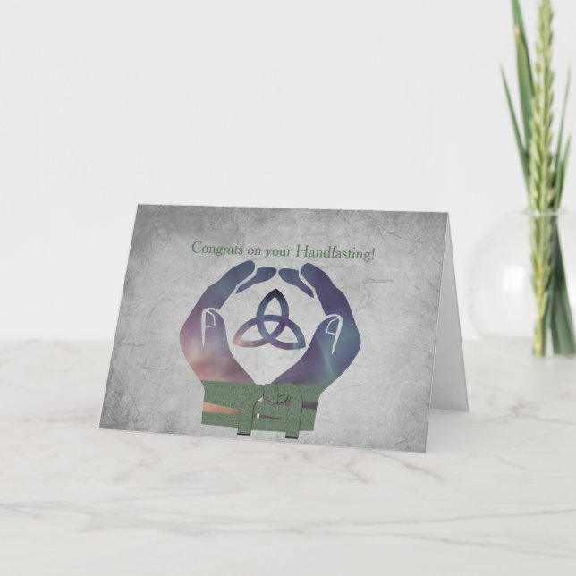 Ewigkeit Handfasting Segen-Karte Karte (Vorderseite)