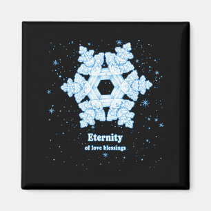 Ewigkeit Schneeflocken Liebe Segnungen Winter & We Magnet