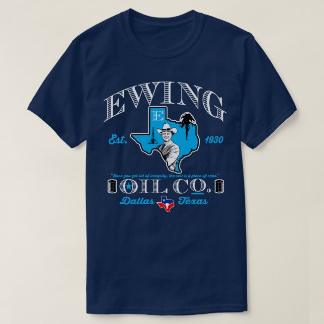 Ewing Oil Co Dks T-Shirt (Design vorne)
