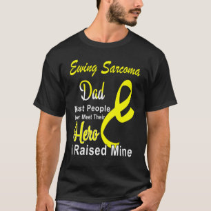Ewing Sarcomer Awareness Vater Yellow Ribbon Fathe T-Shirt