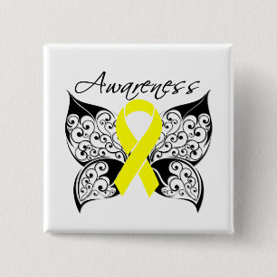 Ewing Sarkom-Schmetterlings-Band Button