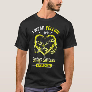 Ewings Sarcoma Awareness I Trage Yellow Butterfly  T-Shirt