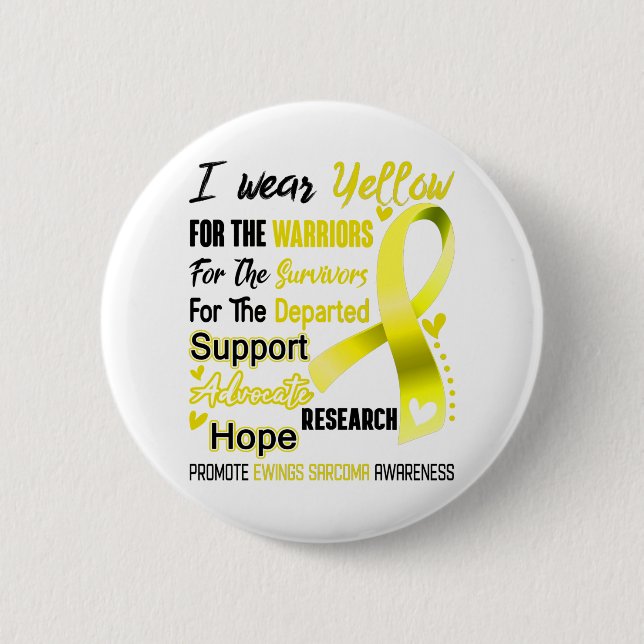 Ewings Sarcoma Awareness Month Ribbon Geschenke Button (Vorderseite)