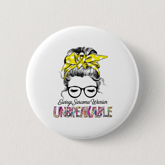 Ewings Sarcoma Awareness Ribbon-Fördergeschenke Button (Vorderseite)