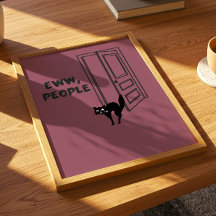 Eww, Leute - Introvertierte Katzenposter